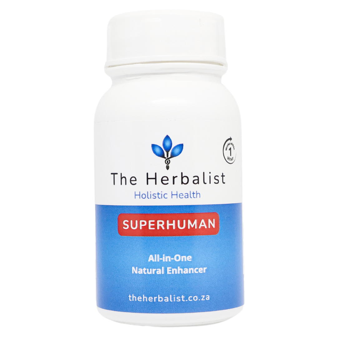 The Herbalist Superhuman Capsules – all-in-one natural enhancer for energy, focus, stress relief, and mood support in South Africa
